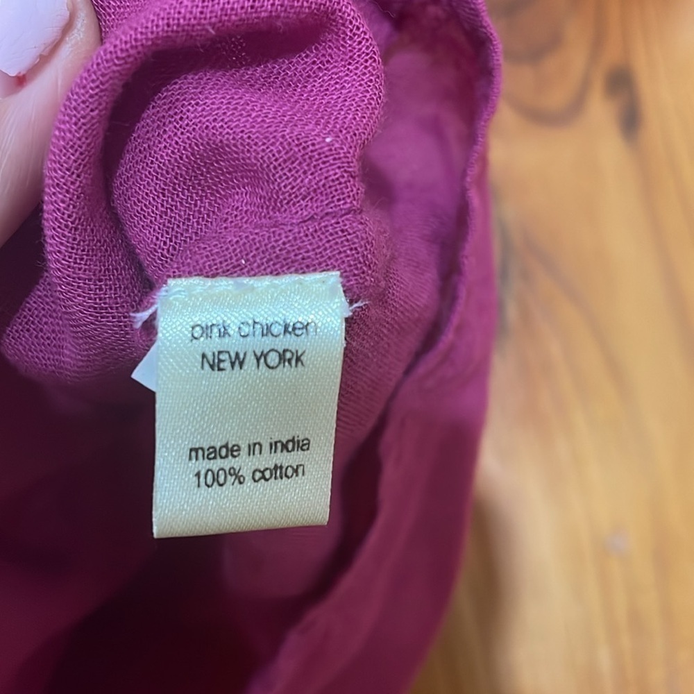 Pink Chicken toddler purple embroidered dress beach coverup size 3 year NWT - Picture 5 of 7